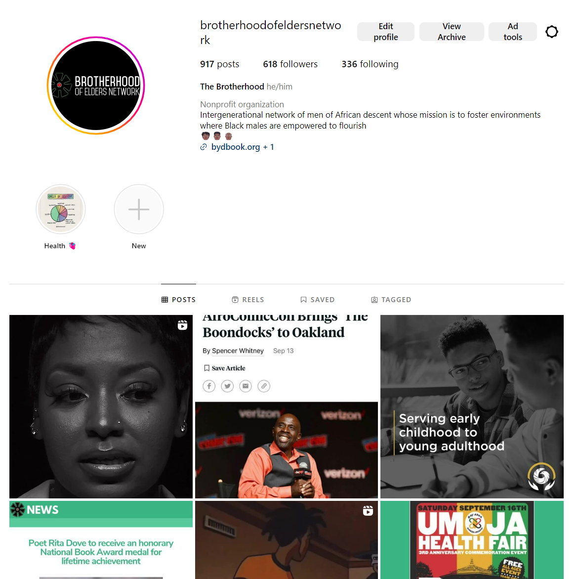The Brotherhood of Elders Network Instagram